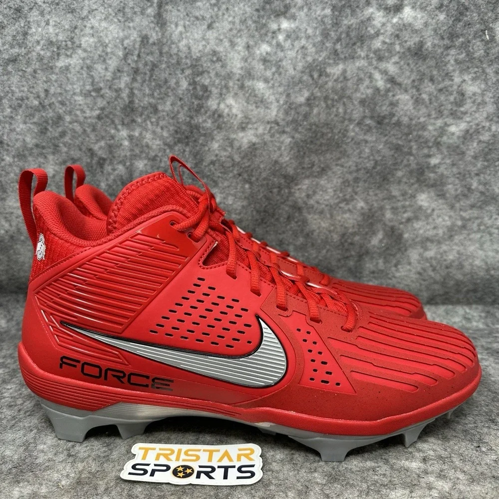 Ohio State Buckeyes Football Cleats Mens Size 15 Nike Force Savage Pro 3 PE